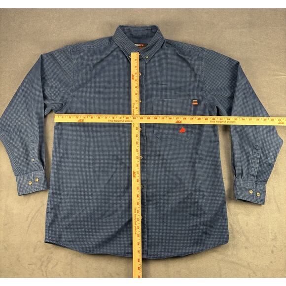 Forge FR Shirt Mens LG Cat2 NFPA Blue American Workwear - Picture 5 of 6